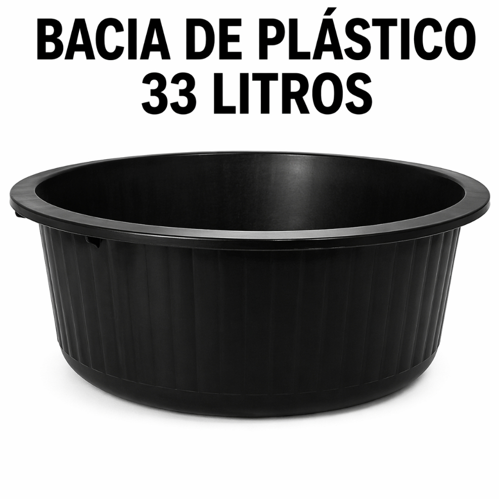 Bacia Gigante 33 Litros Plástico Multiuso Roupas