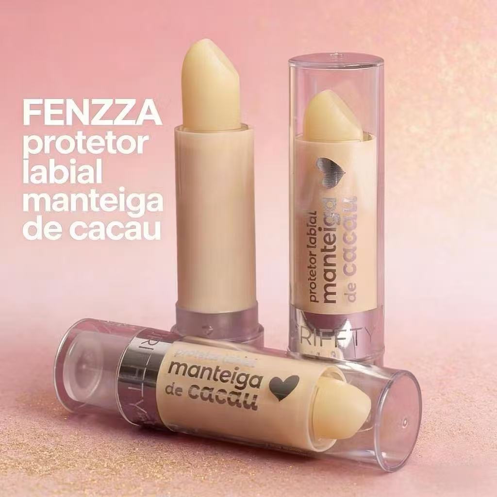 kit 2/3 pcs FENZZA Cuidado Labial Manteiga de Caca