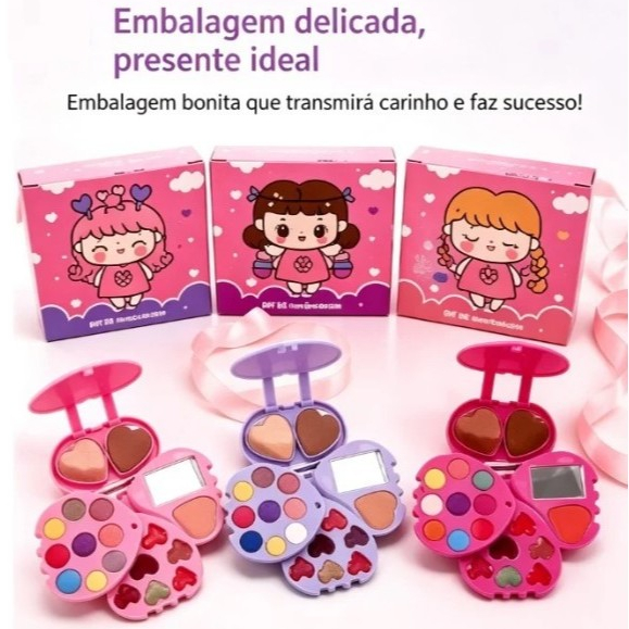 My life Estojo De Maquiagem Infantil Coração Men
