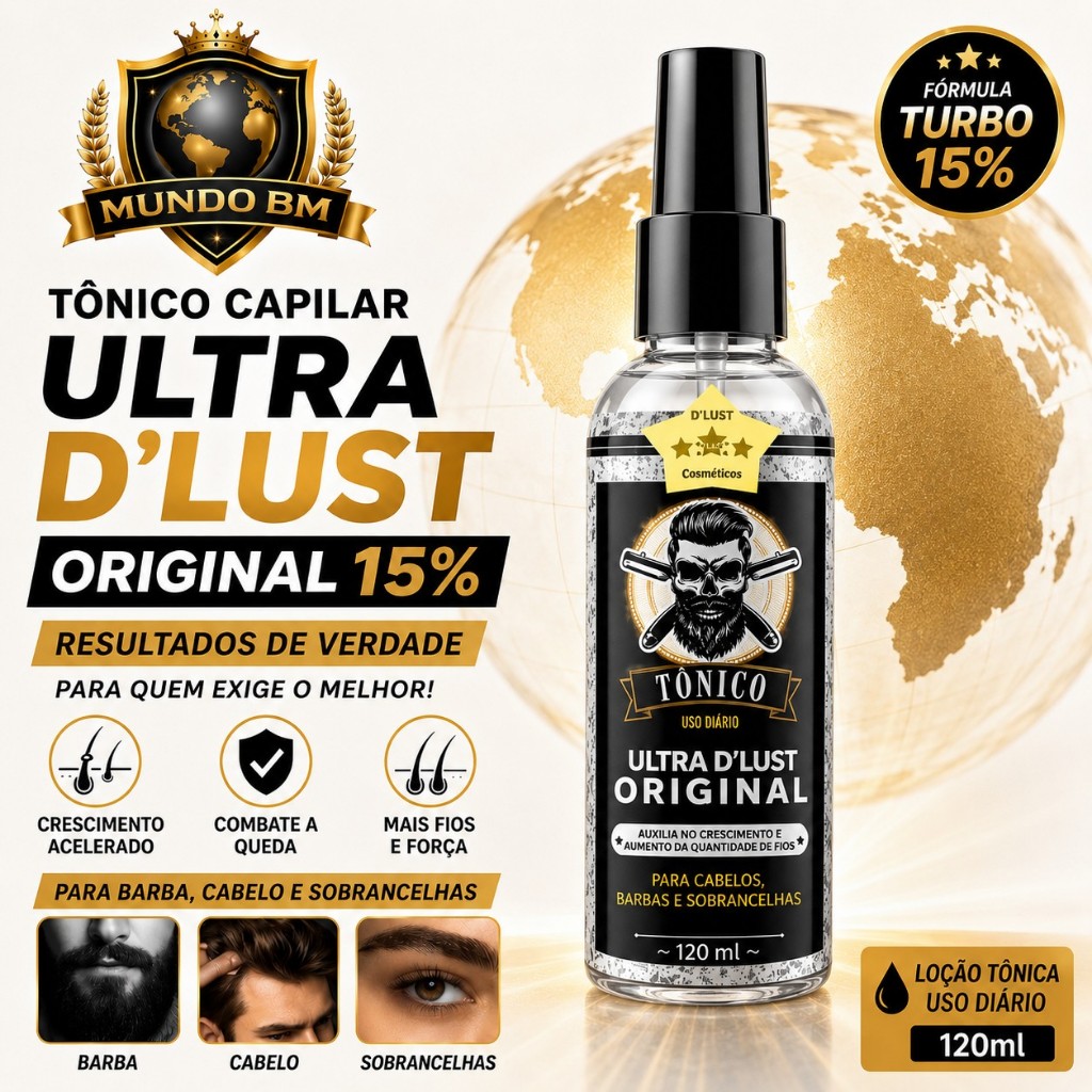 Tônico Capilar UltraDlust 15% Crescimento Barba C