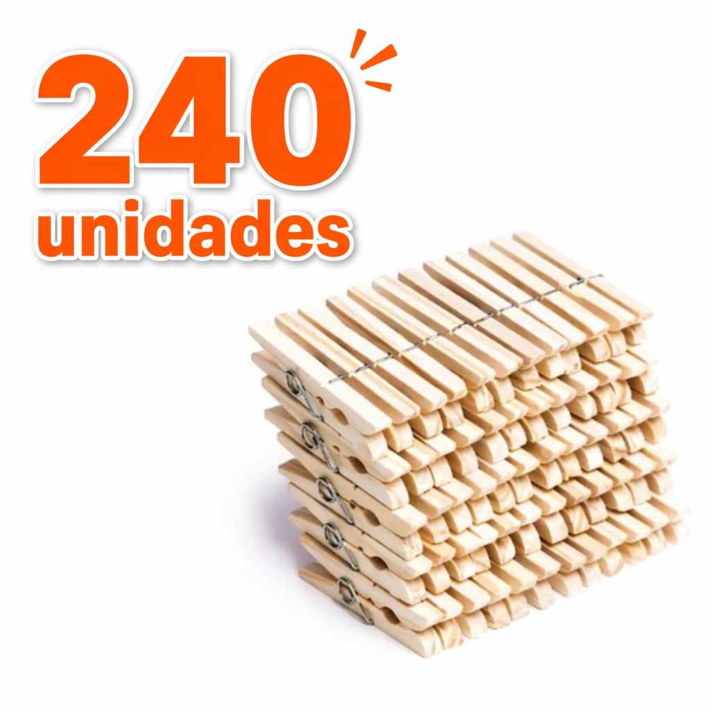 Prendedores Pregadores Roupa Madeira Artesanato 60