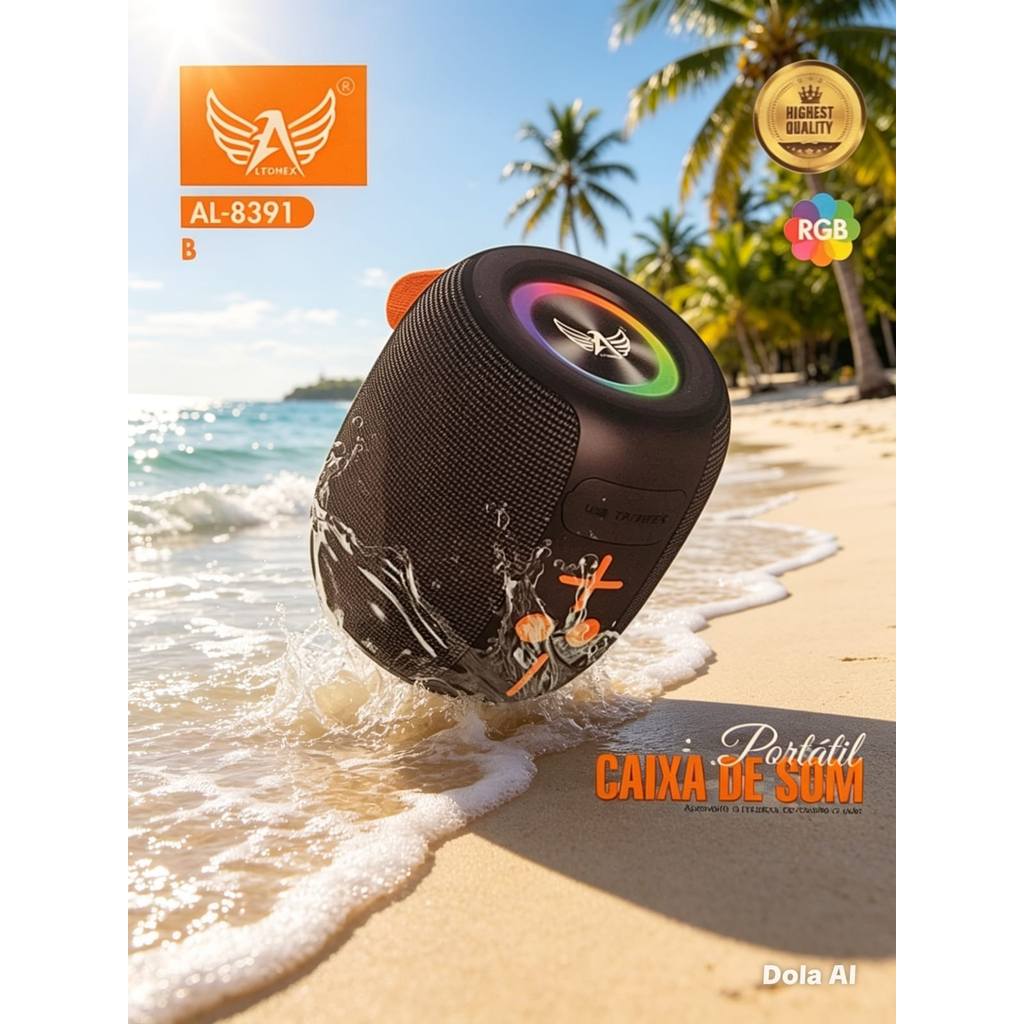 Caixa de som portátil Bluetooth Altomex 50W TWS L