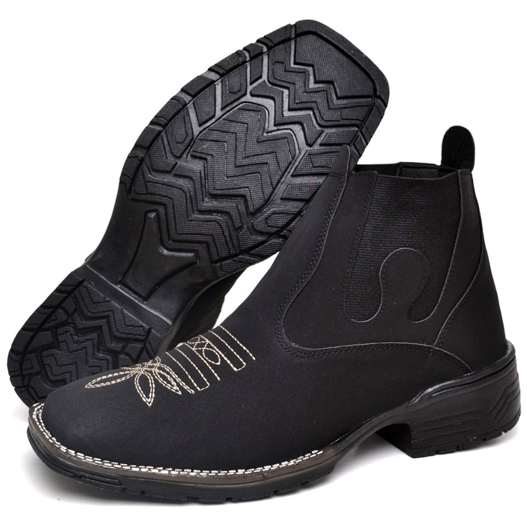 Botina mateira masculina country texana modelo de 