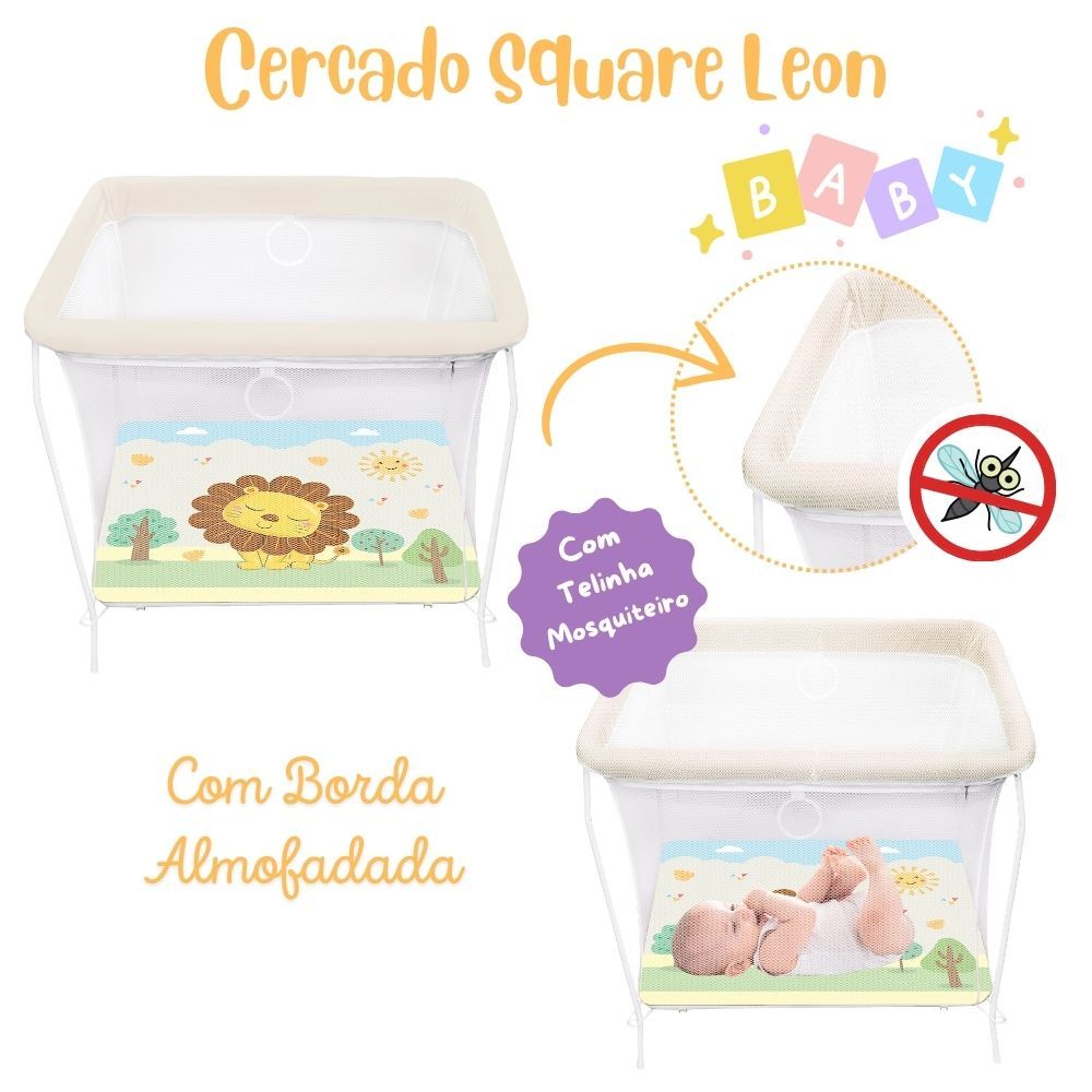 Cercadinho Bebê Chiqueirinho Infantil Dobrável S