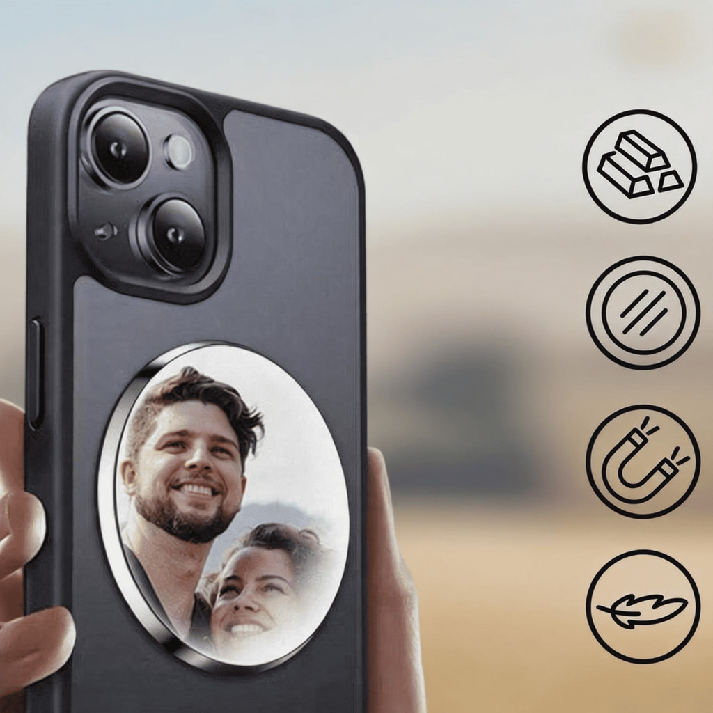 Espelho Magnético Portátil para Smartphone  Fixa