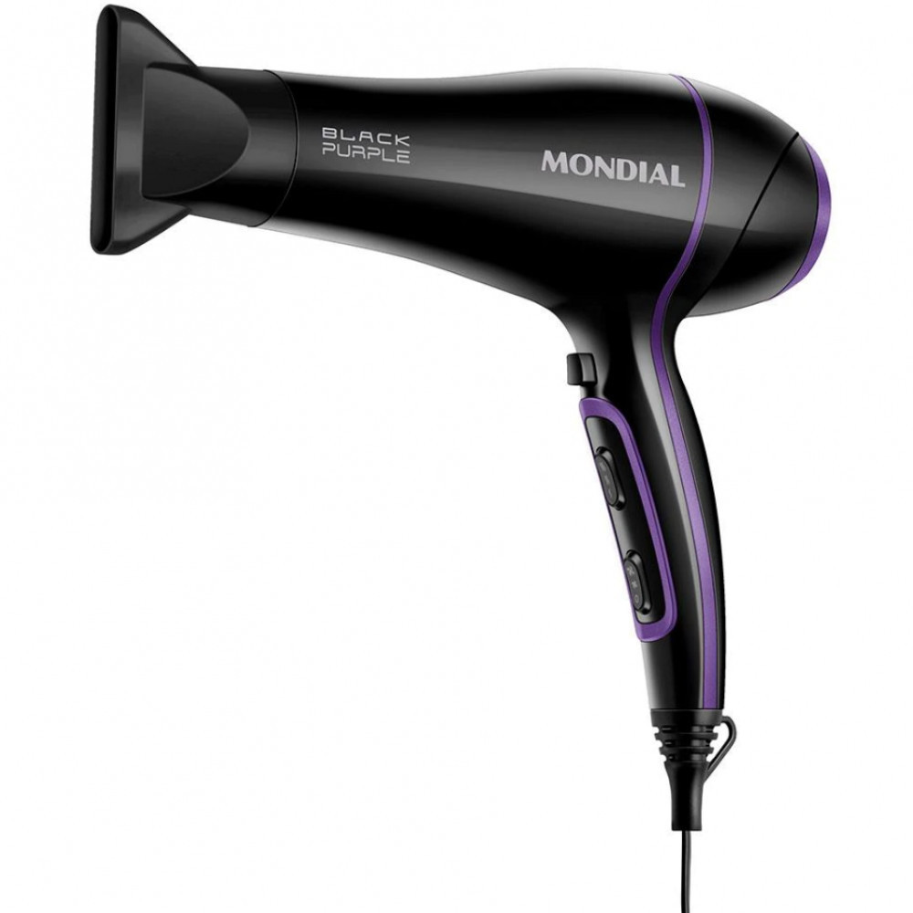 Secador de Cabelos Black Purple SCN-01 com Tourmal
