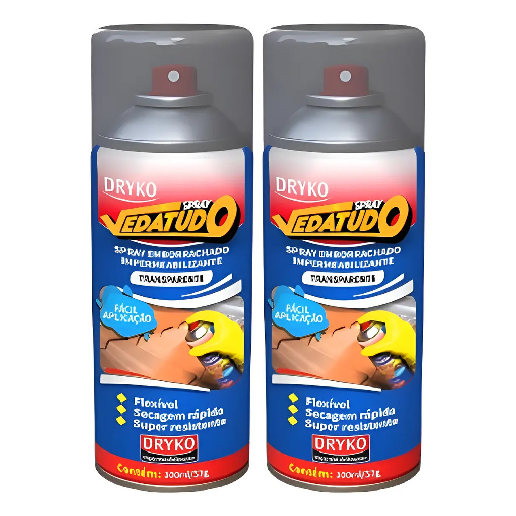 Kit 2 Borracha Líquida Vedatudo Impermeabilizante