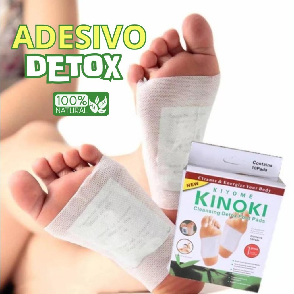 Kit 10 a 50 Detox Foot Patches Eliminator Impuriti