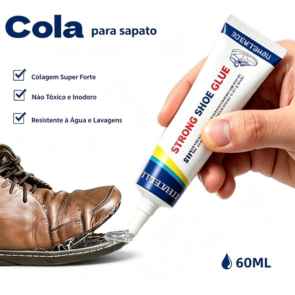 Shoe Cola Forte Universal Para Sapatos  Adesivo À
