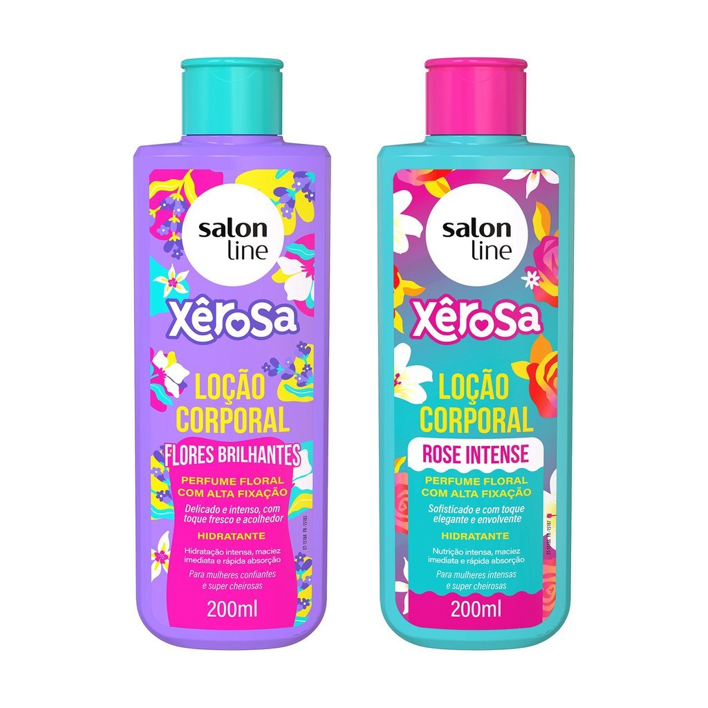 Kit 2 Loções Hidratantes Xêrosa Flores Brilhant