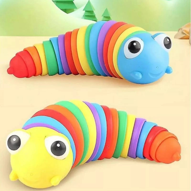 Brinquedo Lesma Caracol Lagarta De Minhocas Alivia