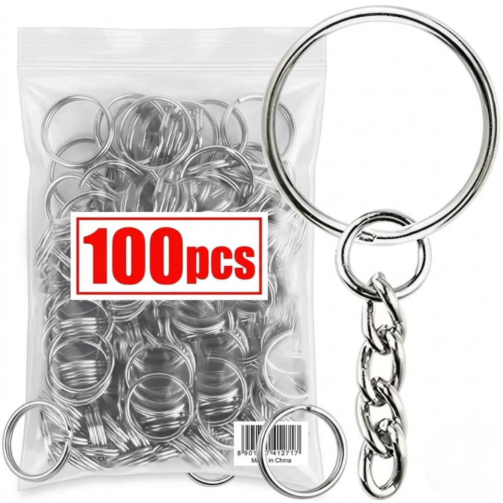 Argola com Corrente Chaveiro Ferro Brinde 20mm Ane