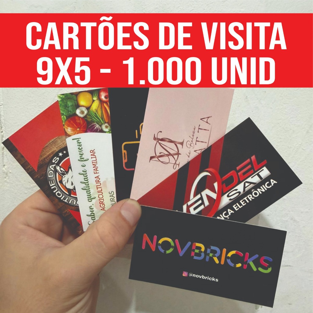 Cartão de Visita COUCHÊ 250gr – 1.000 UNID