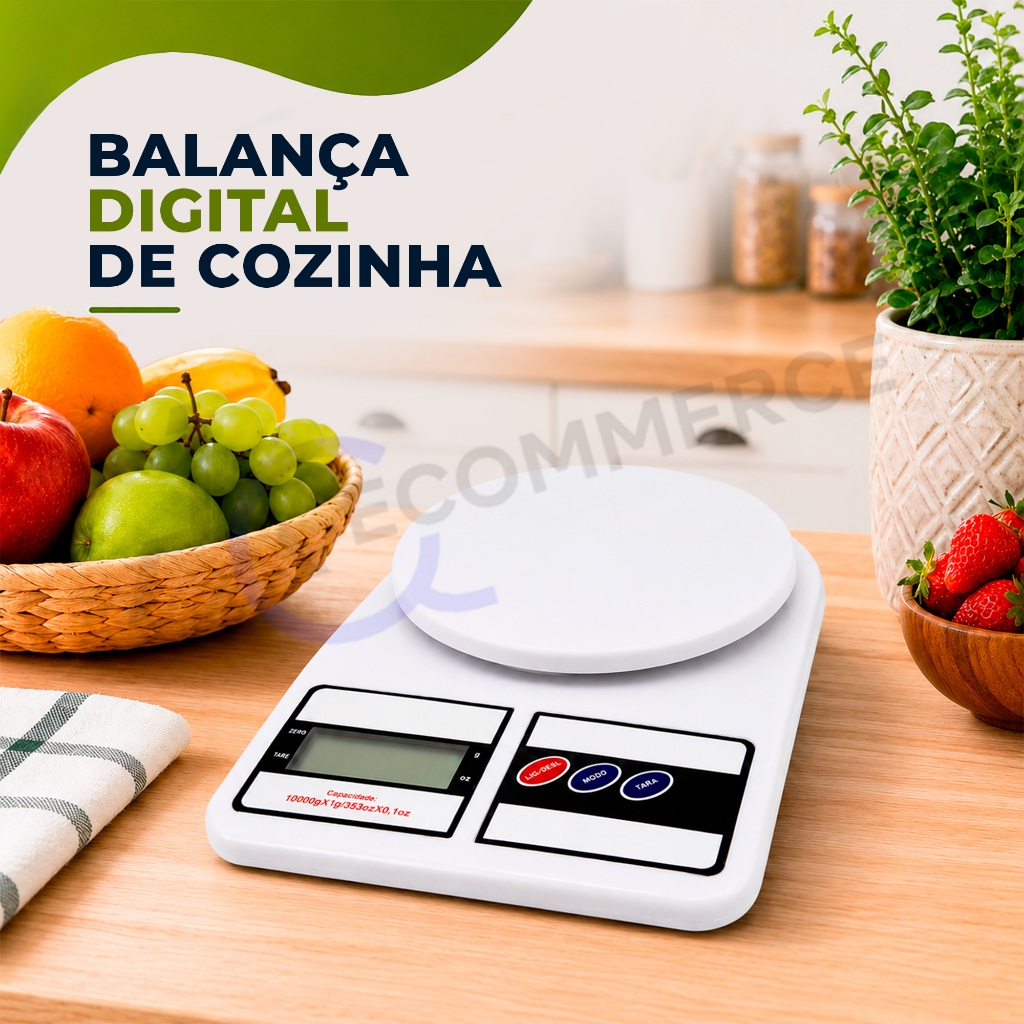 Balança Digital Precisão 10kg Cozinha Uso Dome