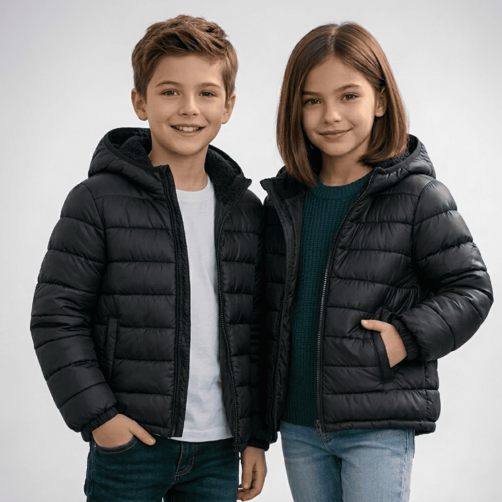 Jaqueta Puffer Infantil Casaco Bobojaco Blusa de F