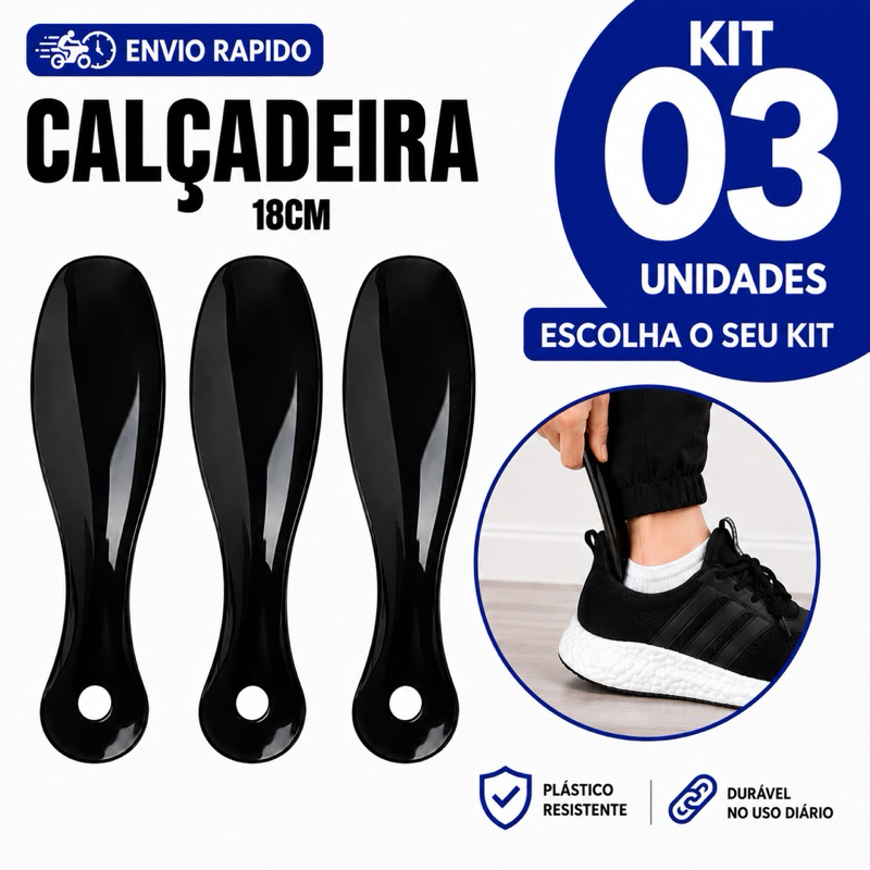 Kits de Calçadeira de Plástico para Sapato Têni