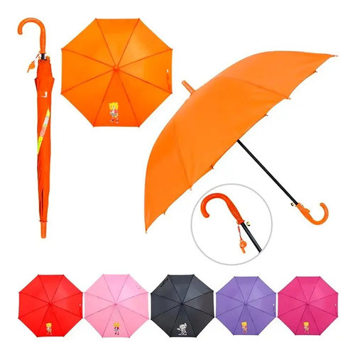 Guarda Chuva Sol Infantil Kids Animado Variado Ale