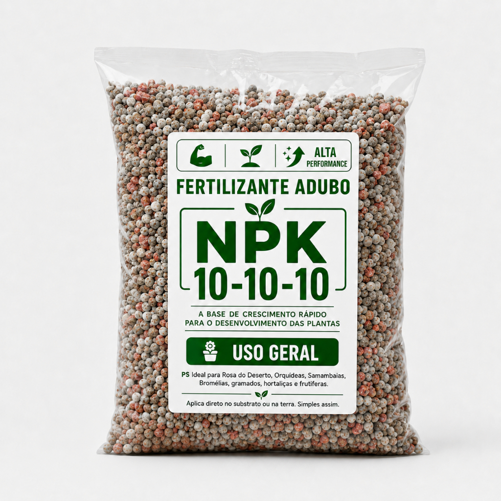 Adubo Fertilizante NPK 10-10-10 Completo Para Plan