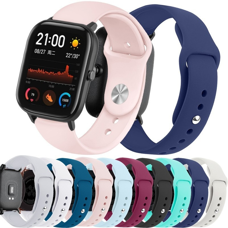 Pulseira 20 22mm Silicone Amazfit Gts 3/Bip S/Bip