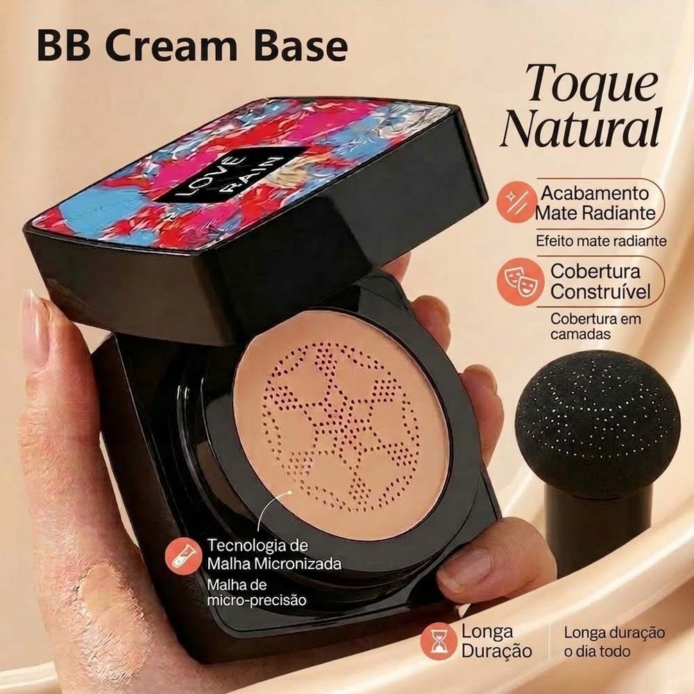 BB Cream Foundation/Concealer with Mushroom-Shaped