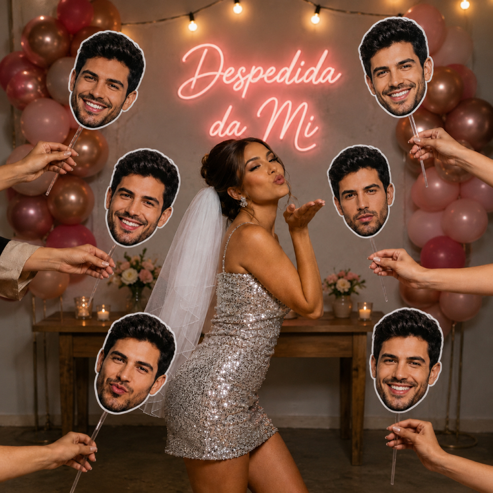 Máscara Personalizada com Foto | Plaquinha com Ro