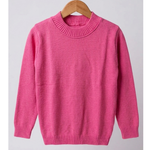 Blusa Tricot Infantil Menina Manga Longa Quentinha