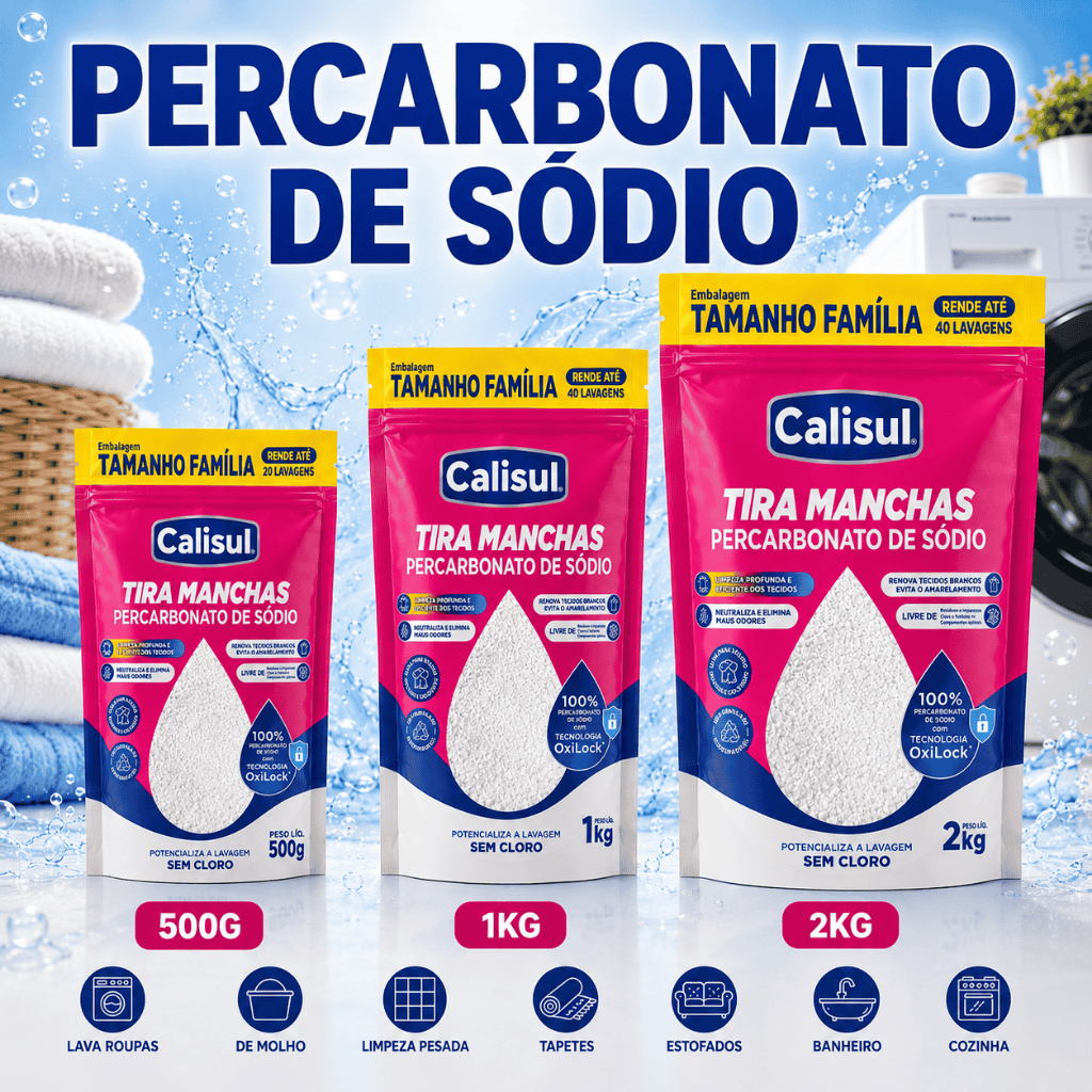 Percarbonato de Sódio 500g / 1kg /2kg 100% Puro C