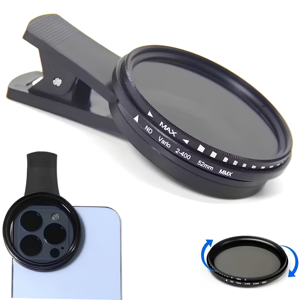 Filtro CPL Polarizador 52mm para Celular com Clip 