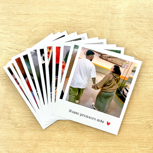 Kit com 10 Mini Fotos Personalizadas – ENVIO