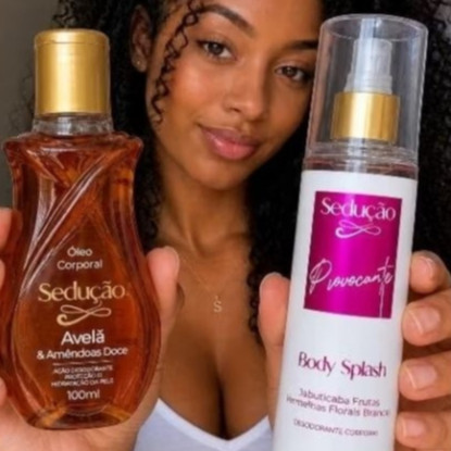 Kit Sedução Body Splash Provocante 200ml + Óleo