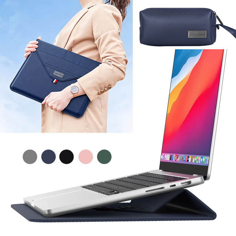 Mochila para notebook de alta qualidade, couro, 13