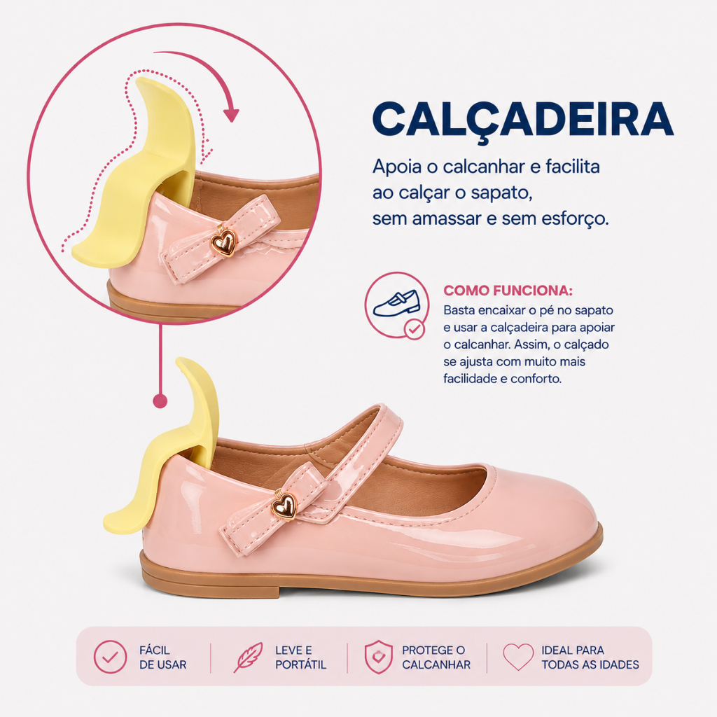 Calçadeira para Sapato e Tênis Anatômica Facili