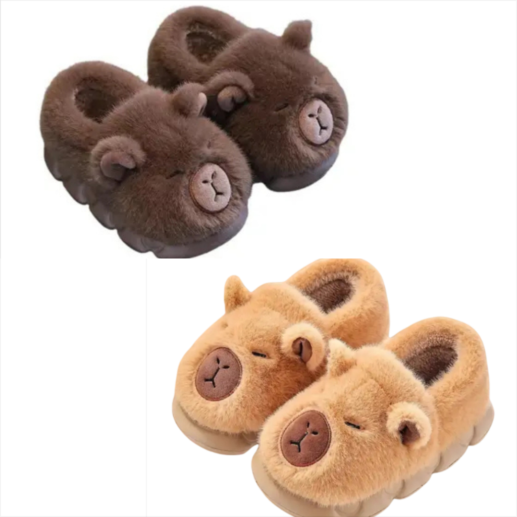 Pantufa Capivara Infantil Menino Menina Antiderrap