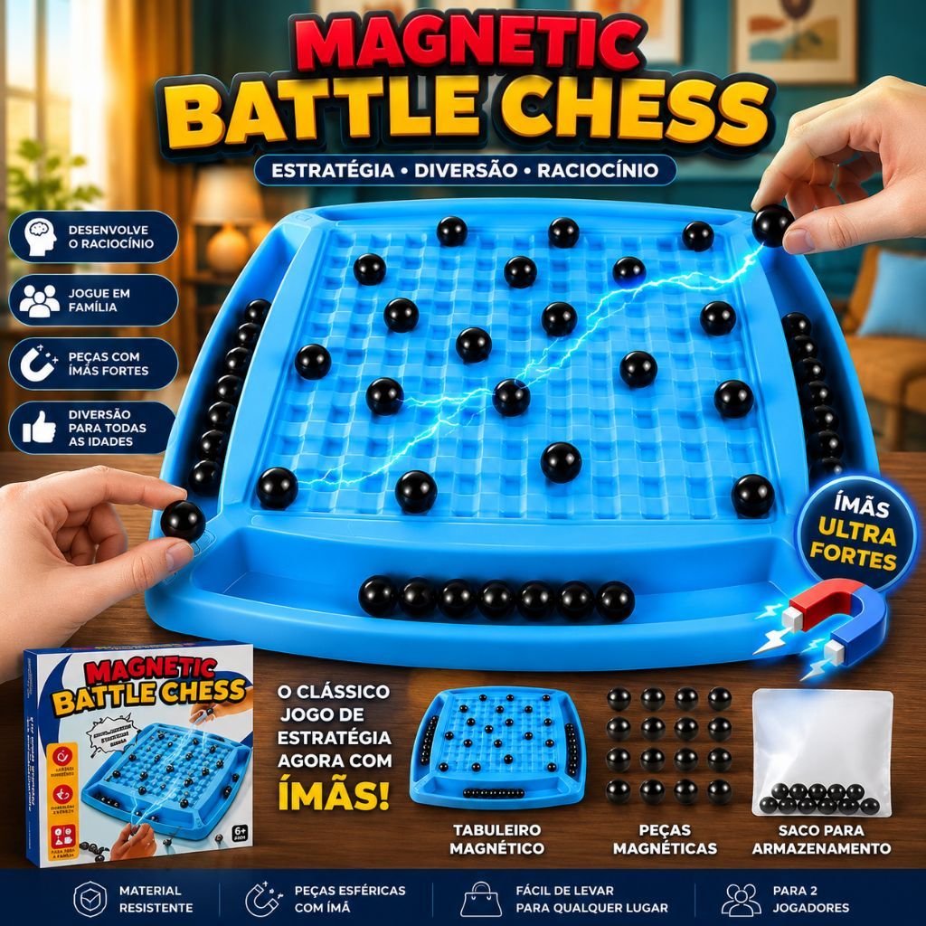 Jogo Magnético Estratégico Infantil Educativo Ta