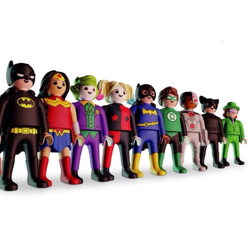 Kinder Ovo Playmobil DC Miniaturas Colecionáveis
