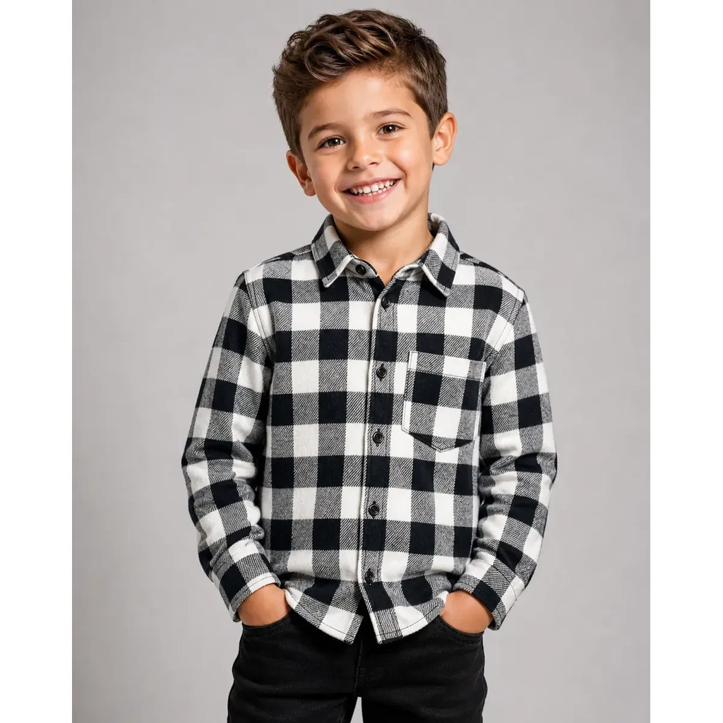 Camisa Xadrez Infantil  Flanelada Junina Confortá