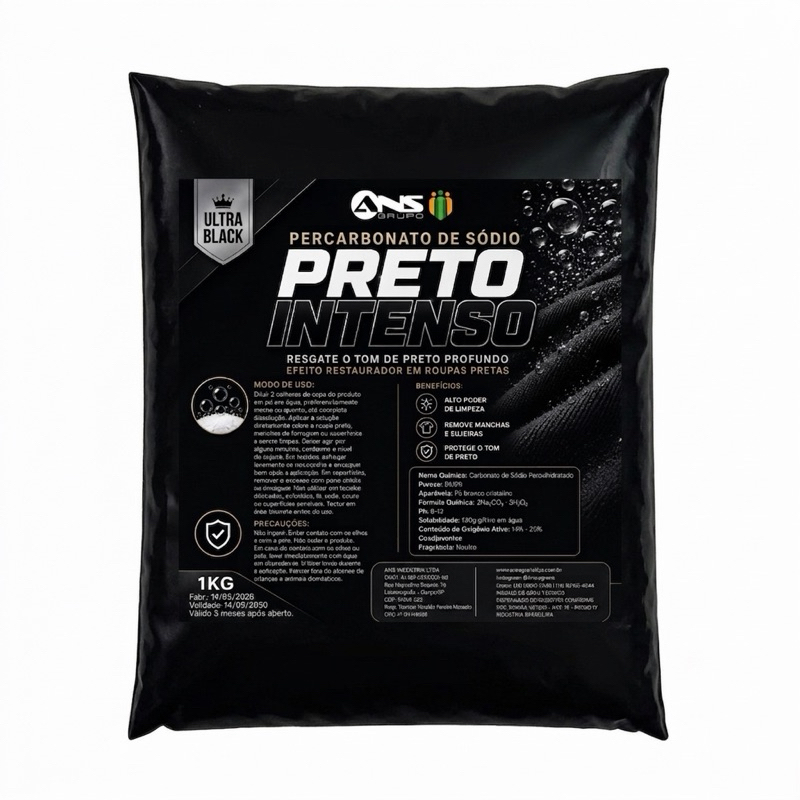Percarbonatox de sódio para roupas pretas 1kg