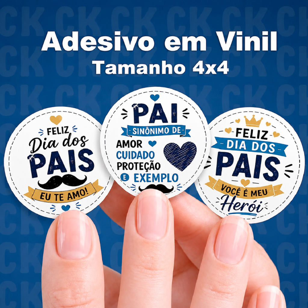 KIT Adesivos Etiqueta Feliz Dia dos Pais | Adesivo