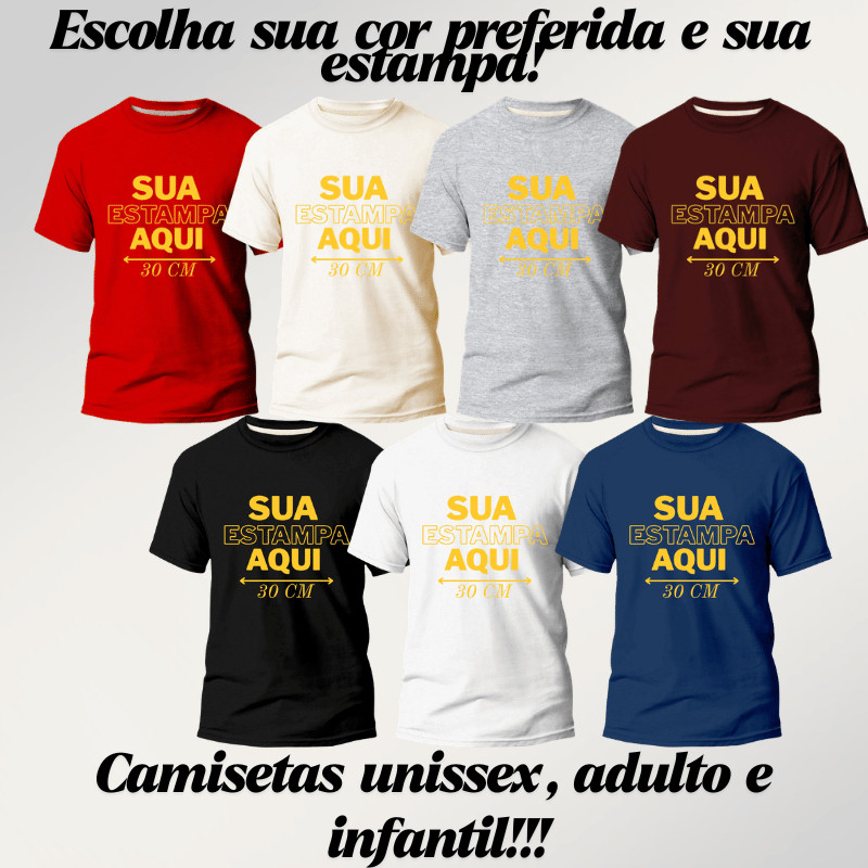 Camiseta Personalizada com Sua Estampa Ideal ̵