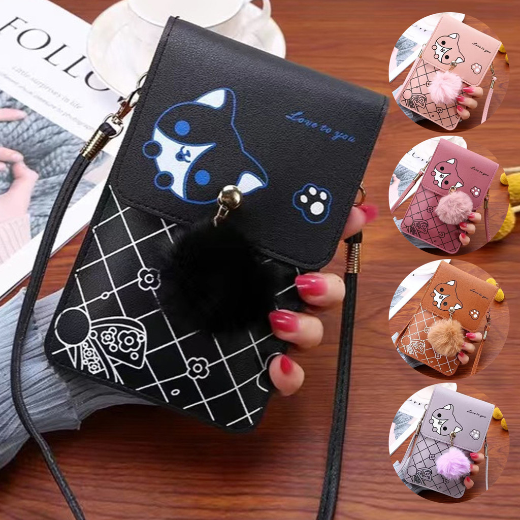 Gatinho Mochila Feminina De Ombro Para Celular Com