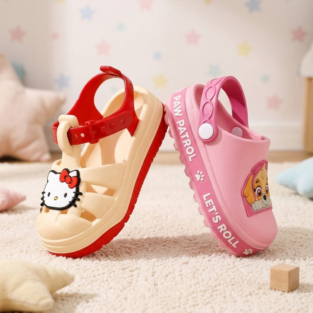 Kit 2 Pares Sandália Infantil Papete Menina Casua