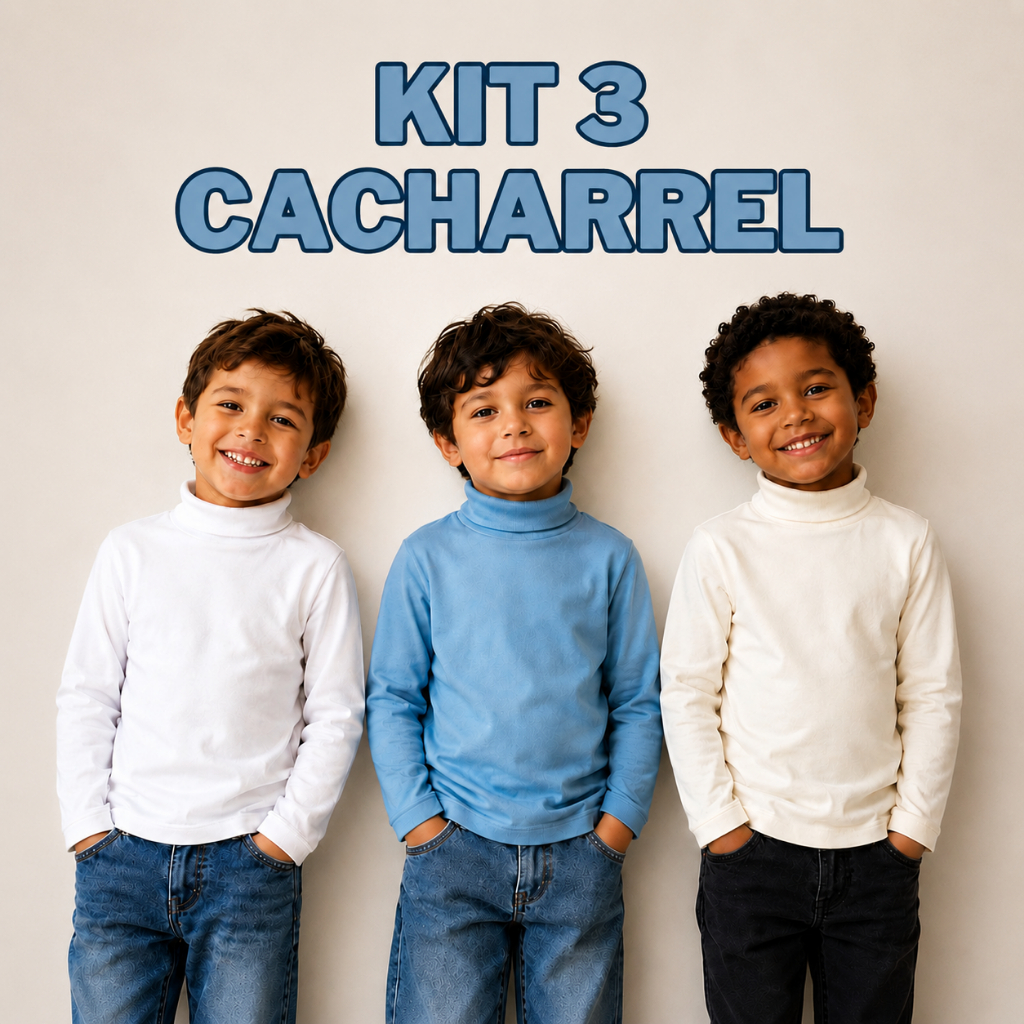 Kit 3 Blusa Cacharrel | Infantil | Masculina | Man
