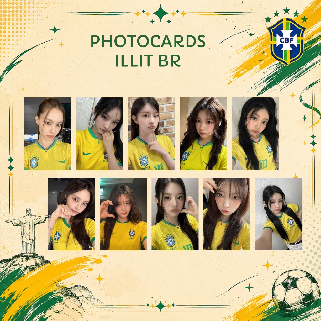 Photocards Illit Brasil  | Pacote 10 Cards Kpop IL