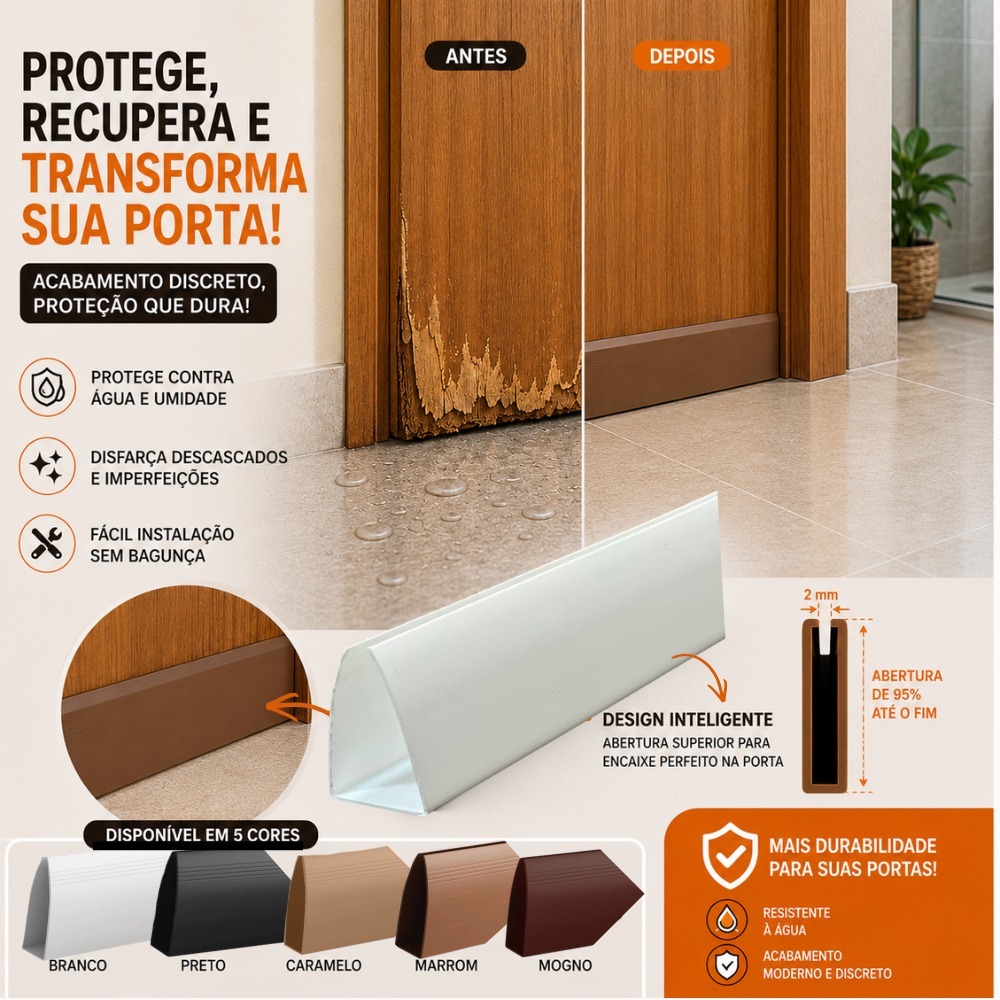 Protetor Saia de Porta 60, 70, 80 e 90cm (em 5 cor