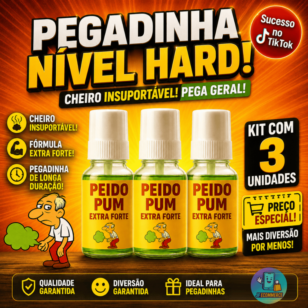 Kit 3 Spray de Peido Pum Extra Forte Pegadinha Tro