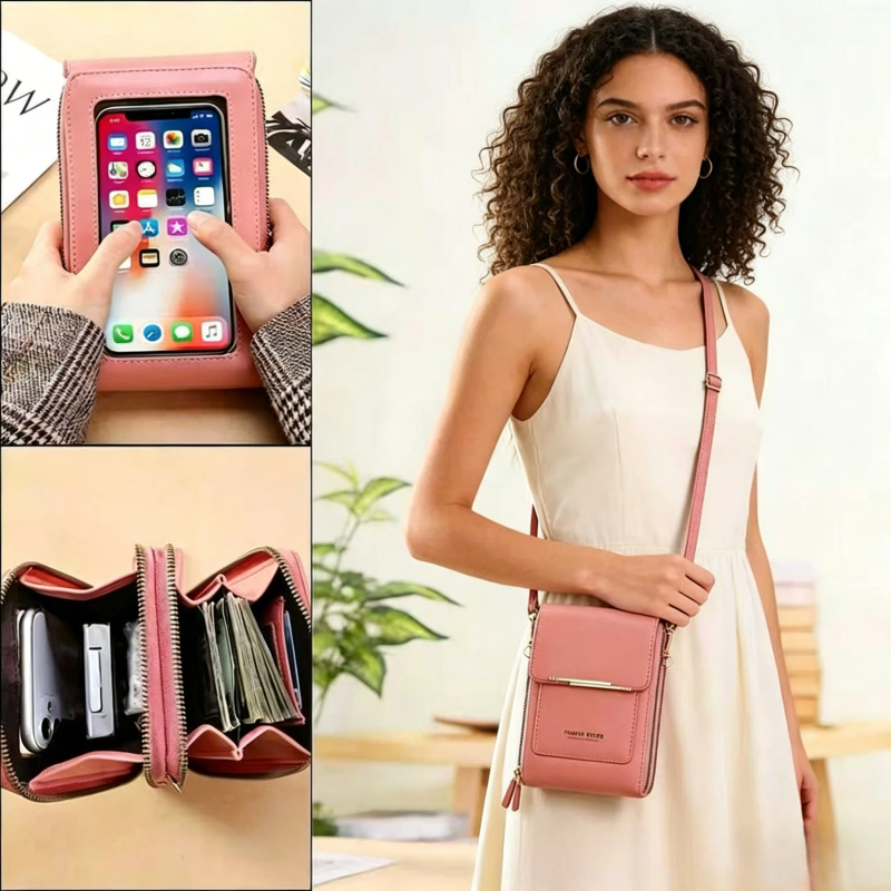 Bolsa Transversal para Celular Feminina Resistente