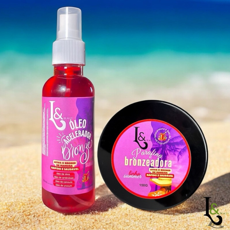 Kit Bronzeador Acelerador Oleo 150ml Parafina Summ