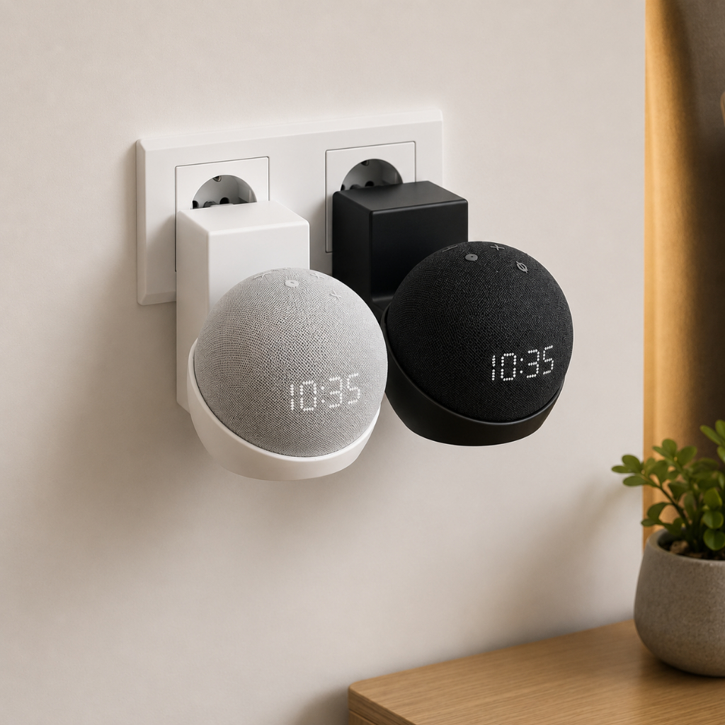 Suporte Para Tomada Alexa Echo Dot 4 E 5 Geração