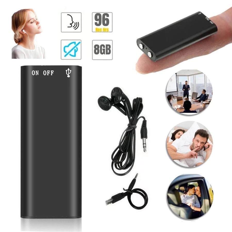 Mini Gravador de Voz Grava 96 Horas – Micro 