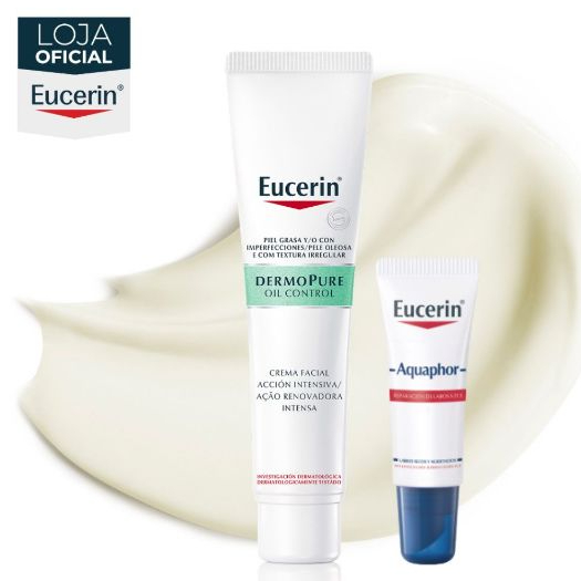 KIT EUCERIN Dermo Pure Creme Facial Antiacne Açã